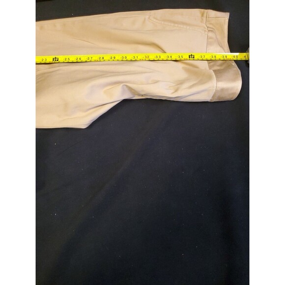 Herve Benard Beige Casual Unlined Straight Leg‎ Pants Size 18 - Picture 3 of 5